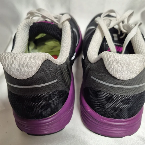 Nike Lunarswift 2 black and purple running shoes - Picture 4 of 5